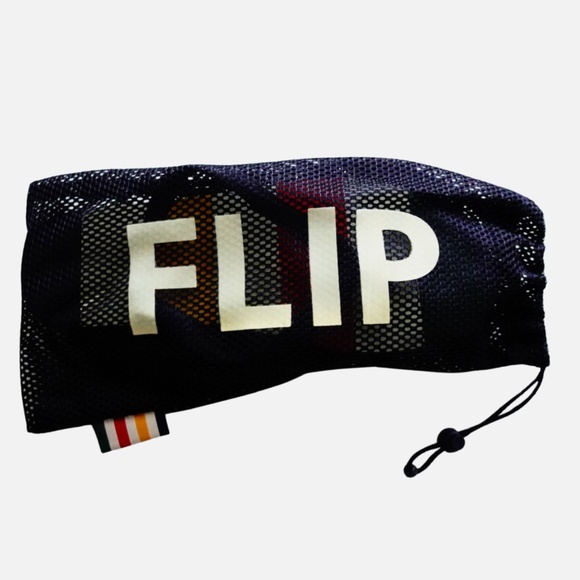 Hudson Bay Flip Flops Men's Stripes Size 9 Mesh Carry Bag Limited Edition NWT - Picture 7 of 9